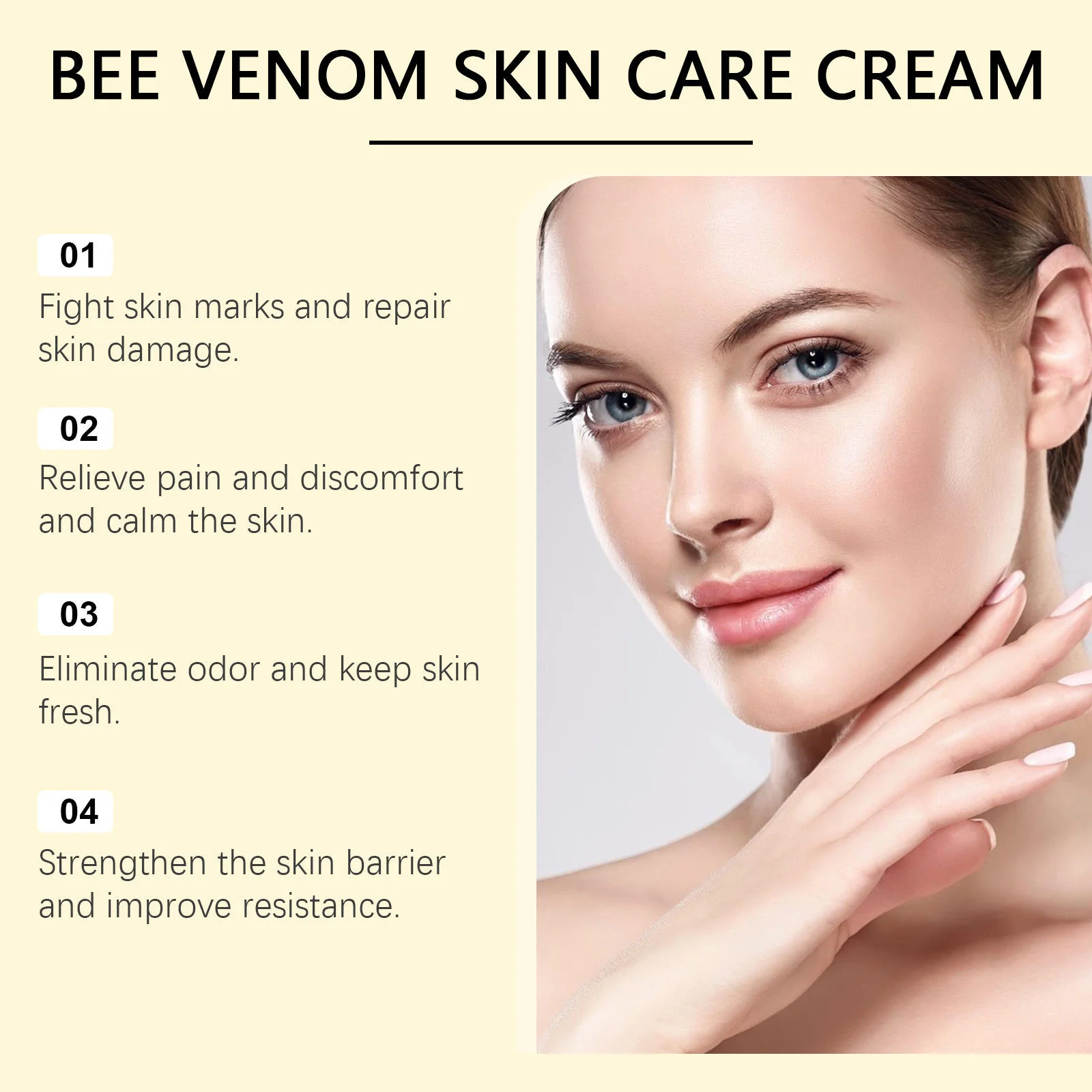 HOUKEA Bee Venom Skin Care Cream – Anti-Aging Face Moisturizer for Wrinkles, Fine Lines & Firming – 100% Original (Best Anti-Aging Cream in UAE)