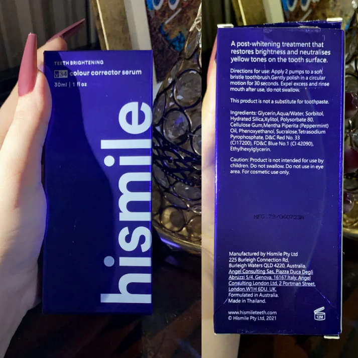 HISMILE V34 Teeth Colour Corrector – Instant Stain Remover Kit | UAE Safe & Fluoride-Free Smile Enhancer