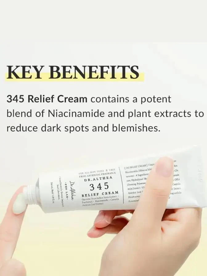 Dr. Althea 345 Cream – Deep Hydration & Soothing Moisturizer for All Skin Types – 100% Original Korean Skincare (Best Face Cream in UAE)