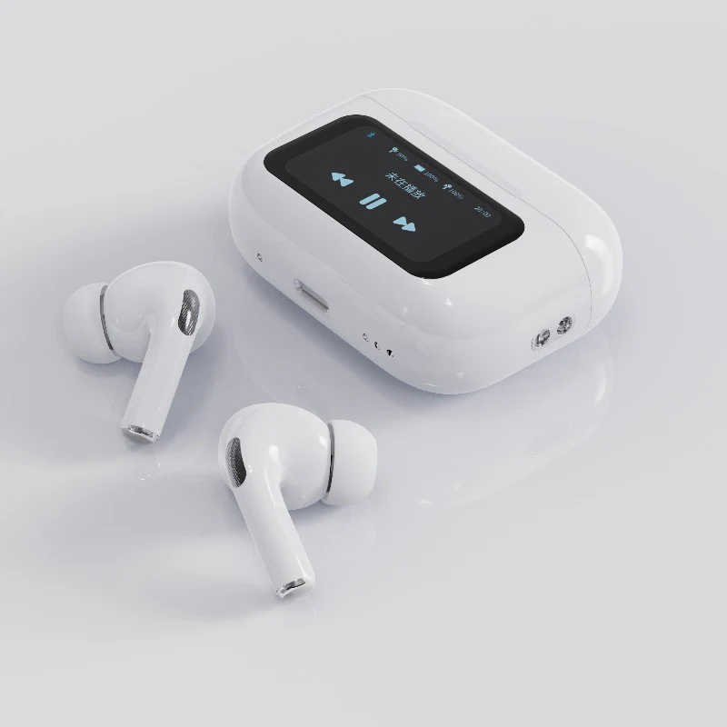 A9 AirPods Pro Touch Screen Wireless Earbuds | Smart Display TWS Bluetooth Headphones | Active Noise Cancellation | 30H Playtime | Fast Charging — UAE