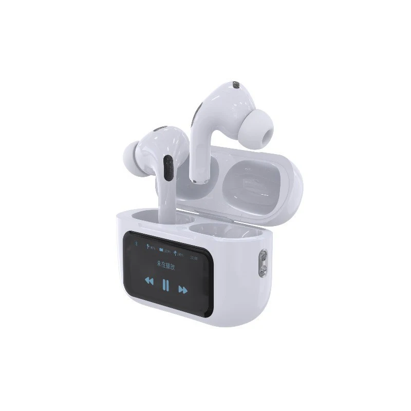 A9 AirPods Pro Touch Screen Wireless Earbuds | Smart Display TWS Bluetooth Headphones | Active Noise Cancellation | 30H Playtime | Fast Charging — UAE