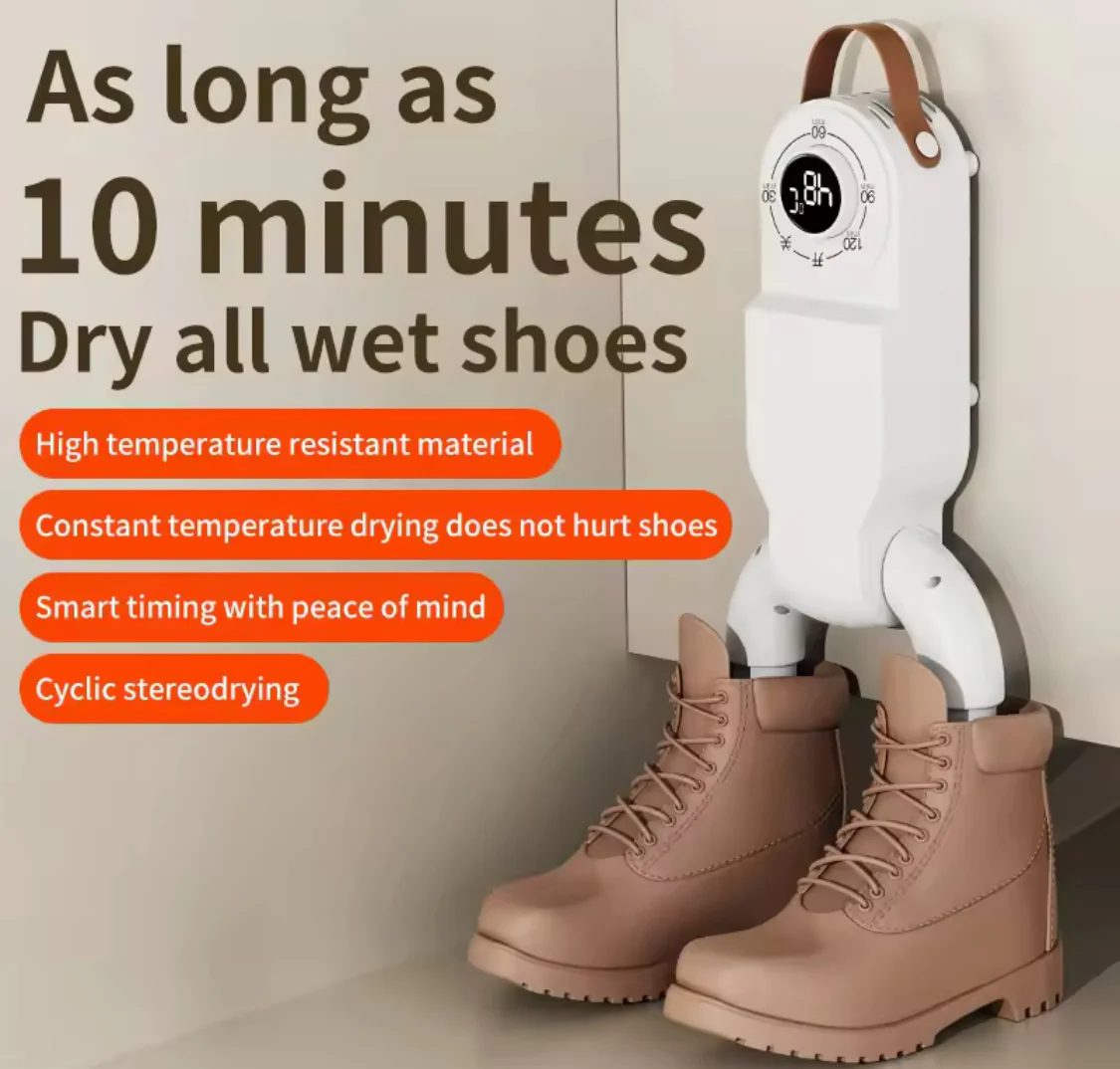 Automatic Shoe Dryer & Deodorizer – Fast Drying, Odor Removal & Sterilization for All Shoes – Adjustable Heat & Timer – 100% Original (Best Electric Shoe Dryer in UAE)